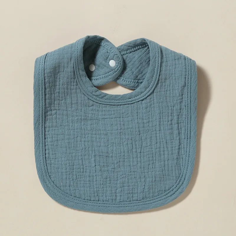 Newborn baby cotton gauze saliva towel 4-layer U bib absorbent Milk cushion towel small bib  explosions 11 colors