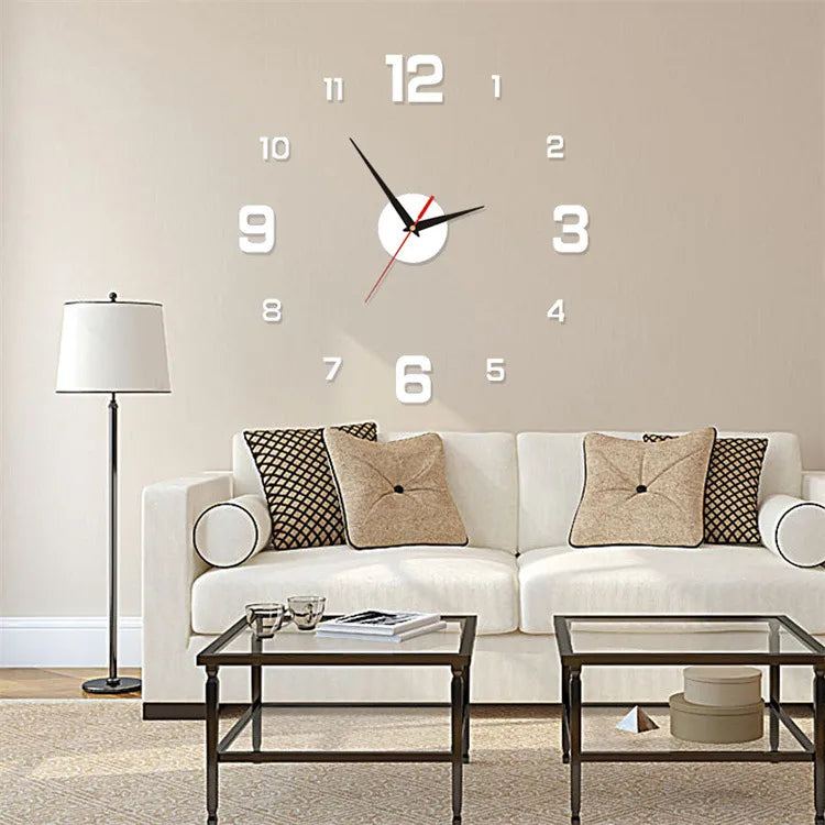 fashion round arylic wall clock