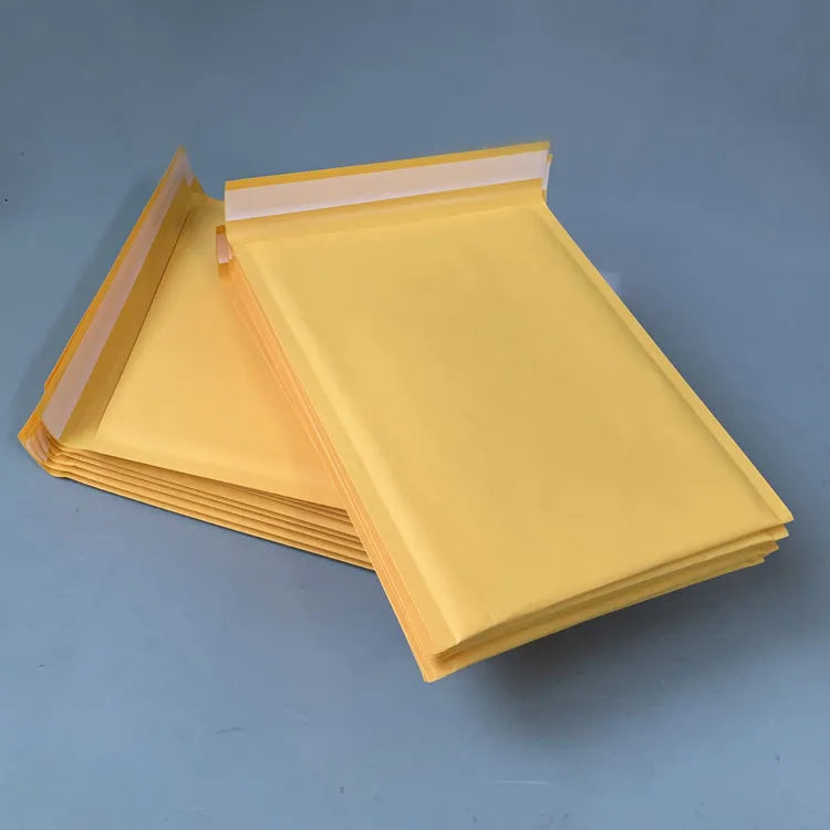 yellow kraft paper bubble clothing packaging bag thickened envelope bag