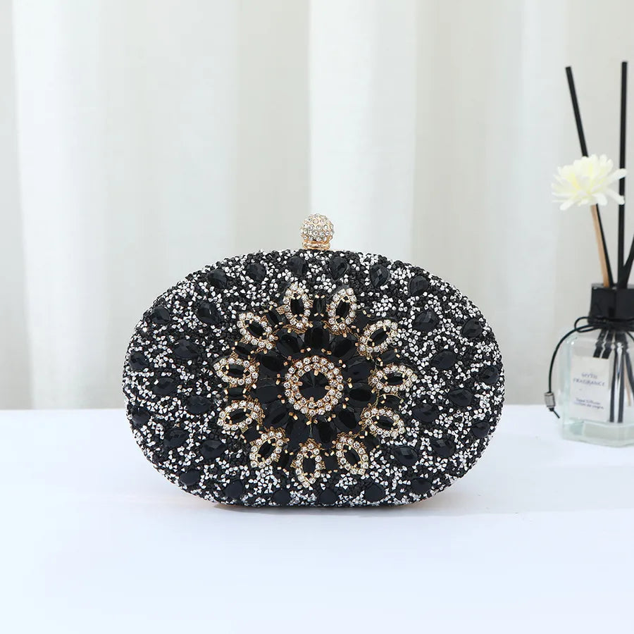 Hot-selling Evening Bag Sunflower Diamond-encrusted Party Clutch Bag Fashionable Personalized All-match Bag Women's Shell Bag