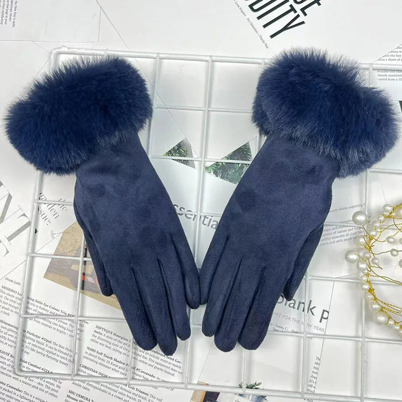 women's elegant sweet solid color gloves 1 pair