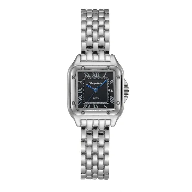 Casual Solid Color Single Folding Buckle Quartz Women's Watches