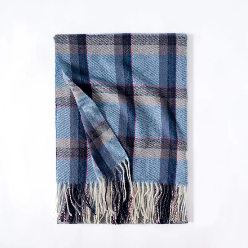 Unisex Vintage Style Simple Style Plaid Polyester Scarf