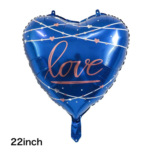 valentine's day letter aluminum film wedding party balloons
