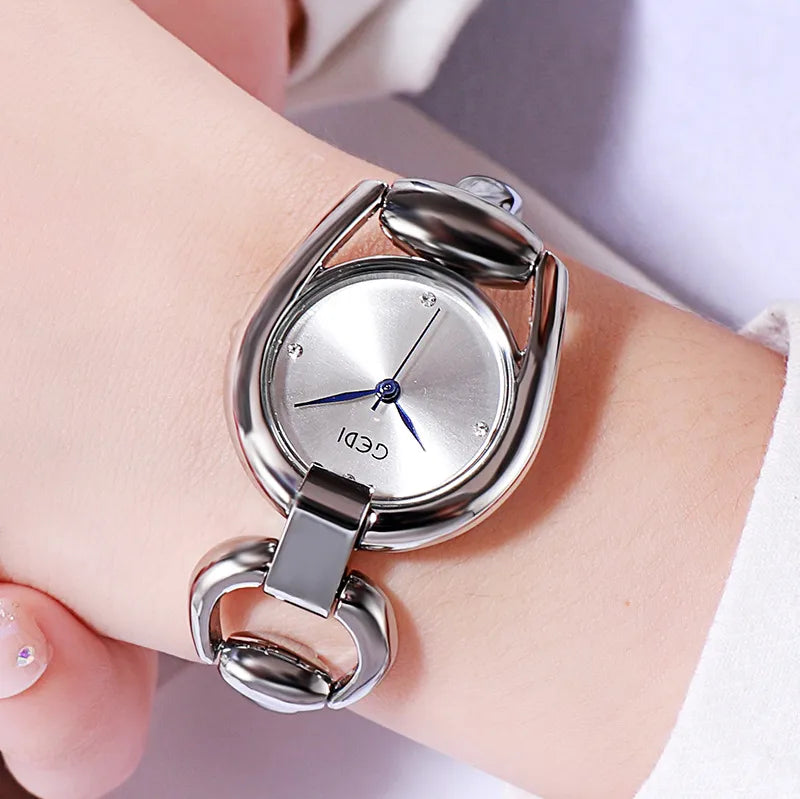Vintage Style Classic Style Geometric Jewelry Buckle Quartz Watch Women's Watches
