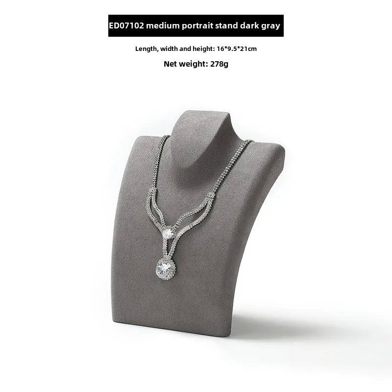Degu Light Luxury Necklace Shelf Model Neck Display Stand Jewelry Props Figure Jewelry Pendant Display Rack