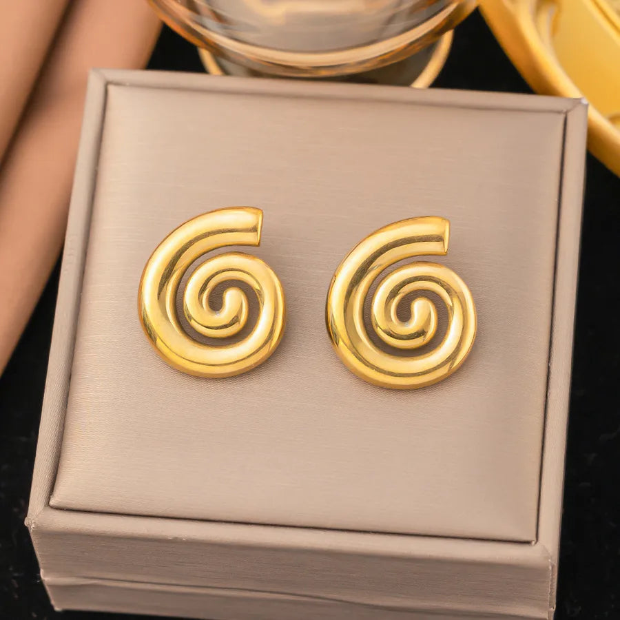 1 Pair IG Style Elegant Vintage Style Heart Shape Flower Butterfly 304 Stainless Steel Drop Earrings Ear Studs
