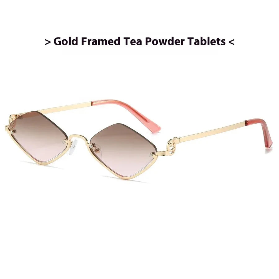 Simple Style Classic Style Solid Color Ac Polygon Full Frame Women's Sunglasses