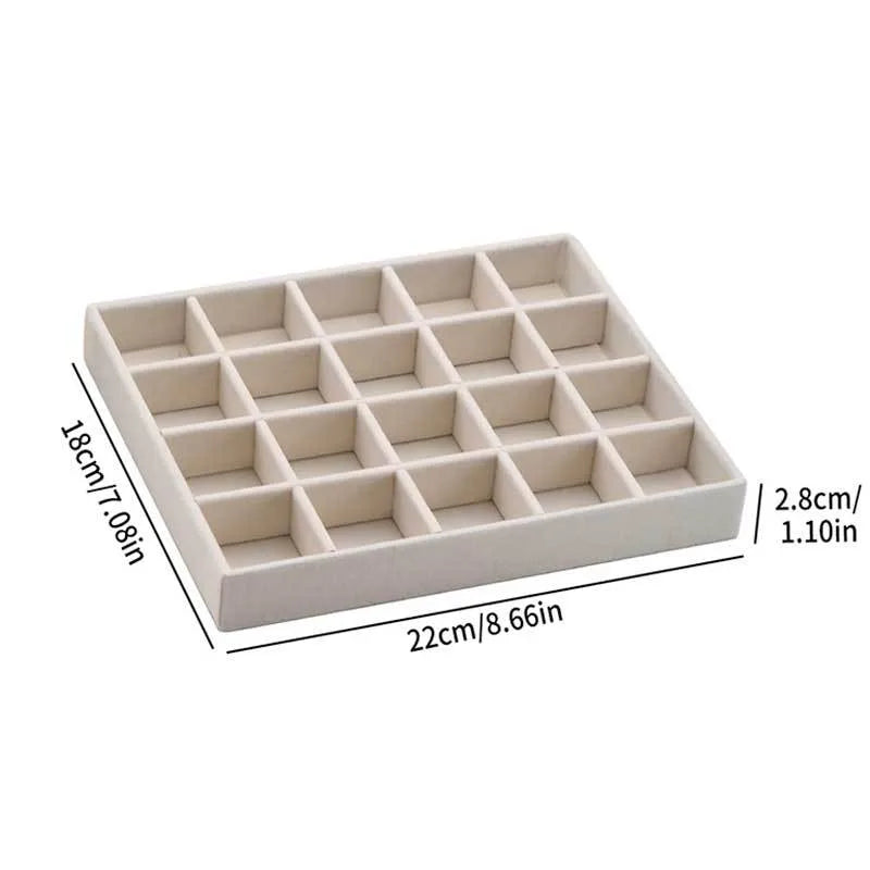 Organizer Box Jewelry Drawer Style Separator Built-In Tray Necklace Earring Ring Arrangement Box Cosmetic Table Essential