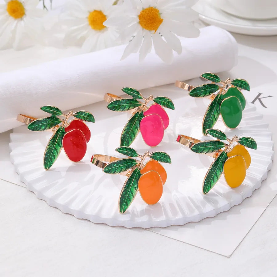Cute Lemon Alloy Towel ring napkin rings 1 Piece