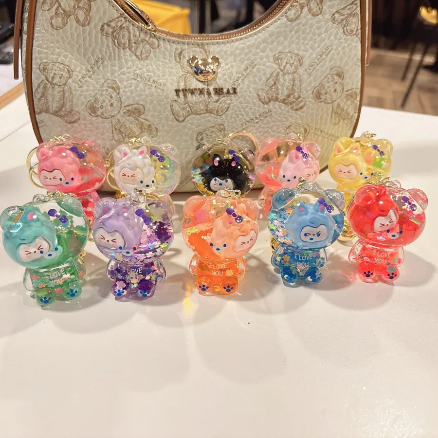 1 Piece Cute Cartoon Character Acrylic Unisex Bag Pendant Keychain