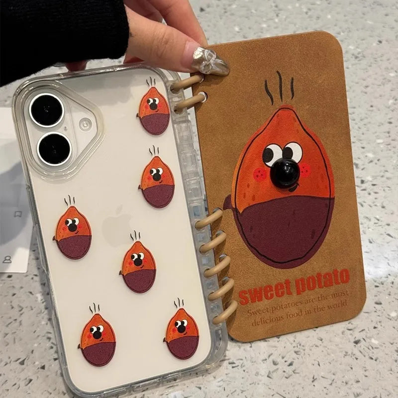 Pu Leather Potatoes Sweet Potato Cute Phone Cases Phone Accessories