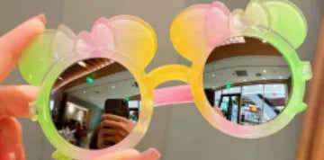 Little Red Book children's sunglasses cute princess gradient cartoon men's and women's sunglasses children's colorful sun protection sun shade trendy glasses