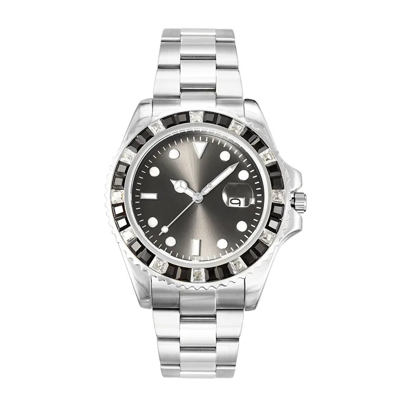 Business Solid Color Folding Buckle Quartz Watch Men's Watches
