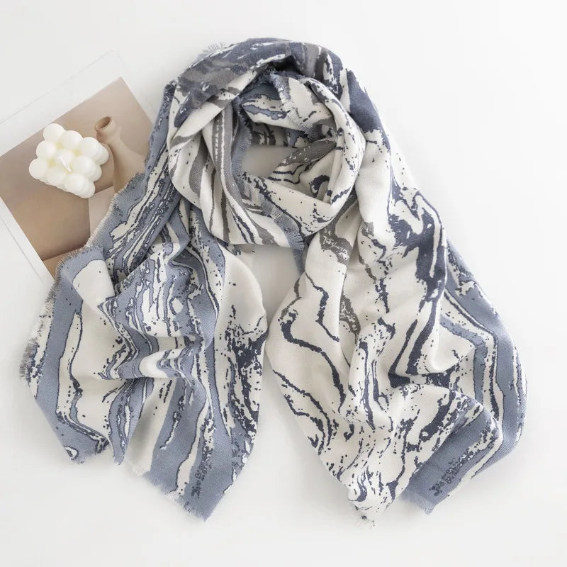 women's fashion geometric imitation cashmere winter scarves