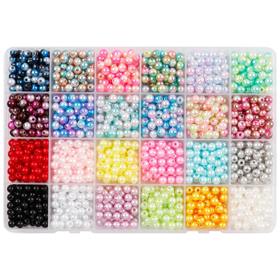 1 Set Diameter 6 mm ABS Round Beads