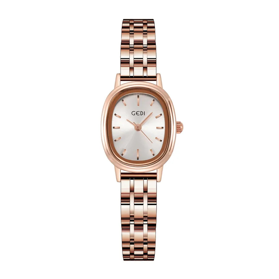 Vacation Simple Style Solid Color Butterfly Double Snap Quartz Watch Women's Watches