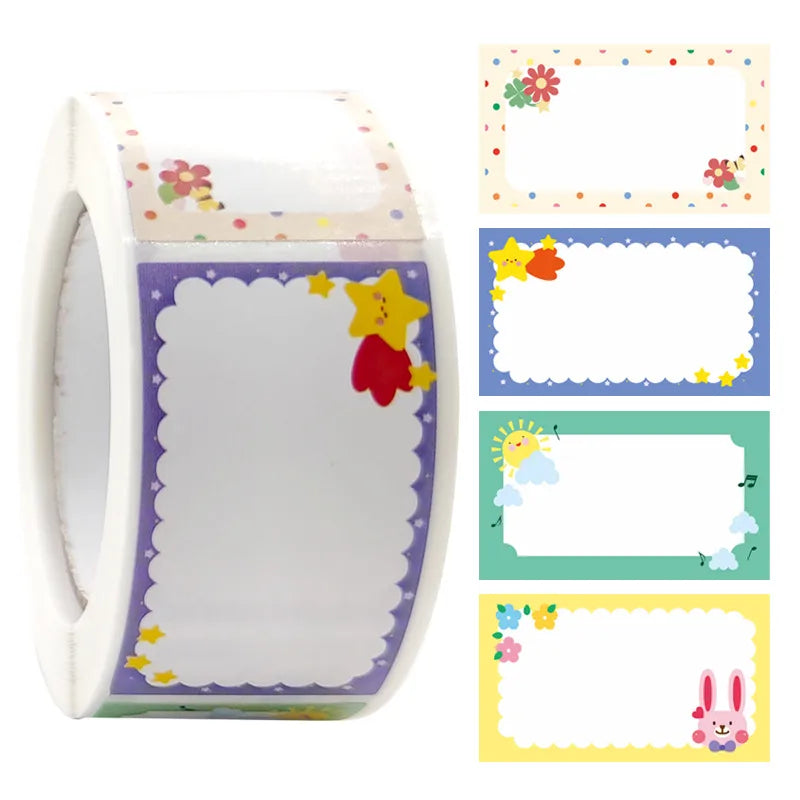 portrait animal cartoon school copper plate sticker cute adhesive tape
