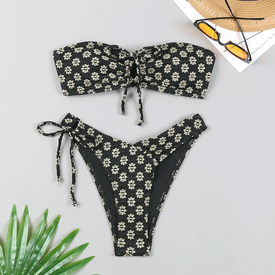 Women's Ditsy Floral 2 Pieces Set Bikinis Swimwear