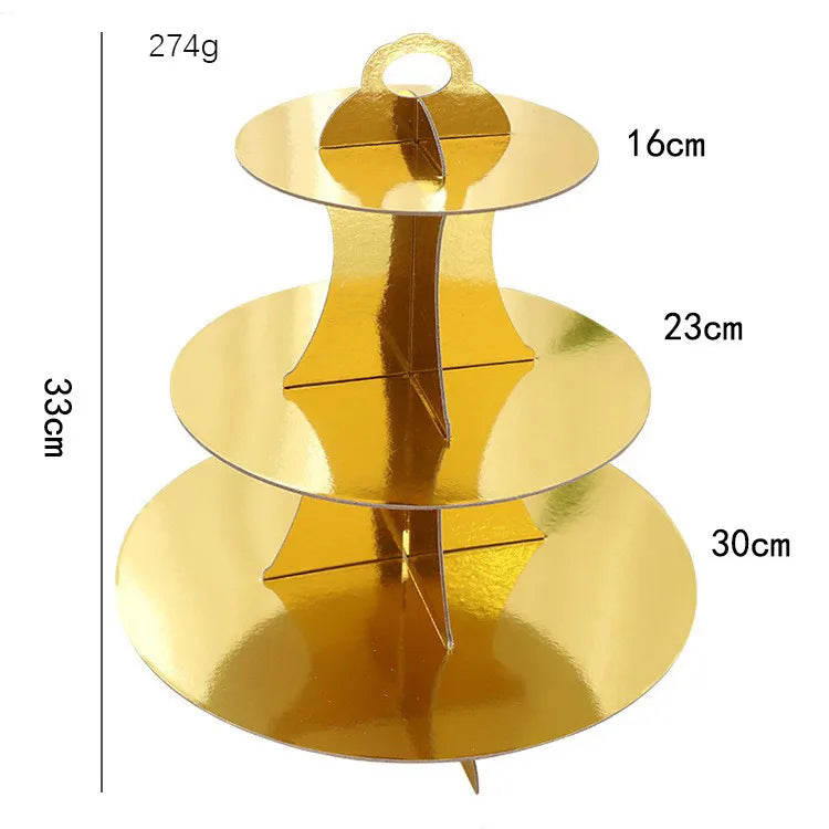 Birthday Basic Modern Style Classic Style Geometric Paper Party Festival Cake stand