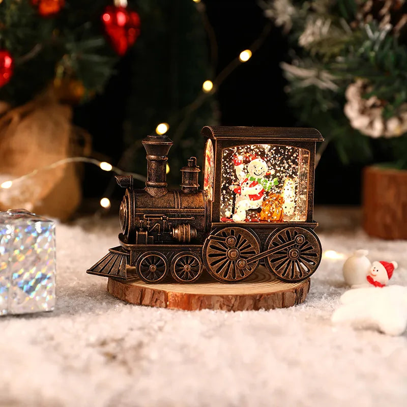 Christmas Cartoon Style Cute Santa Claus Snowman Plastic Indoor Party Festival Ornaments