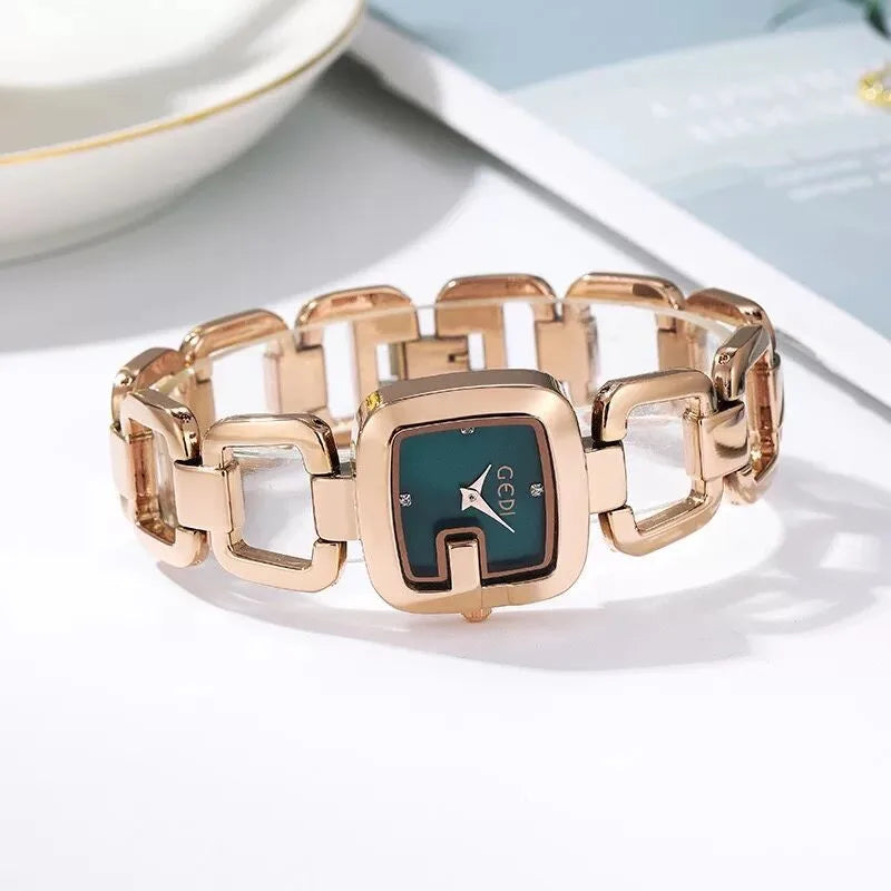 Vintage Style Classic Style Geometric Jewelry Buckle Quartz Watch Women's Watches