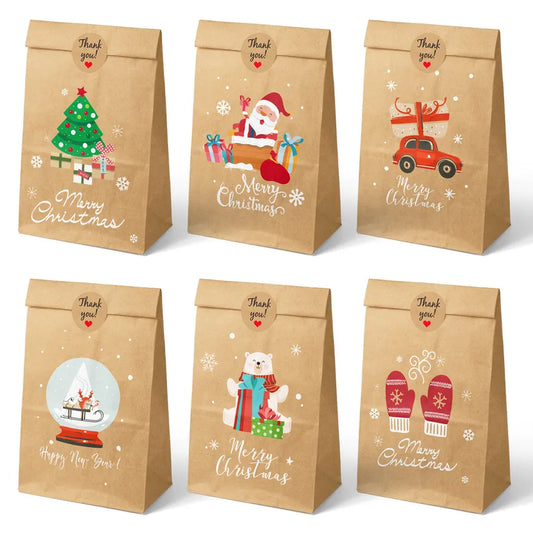 Christmas Cute Christmas Tree Santa Claus Snowman Party Gift Wrapping Supplies Gift Wrapping Supplies