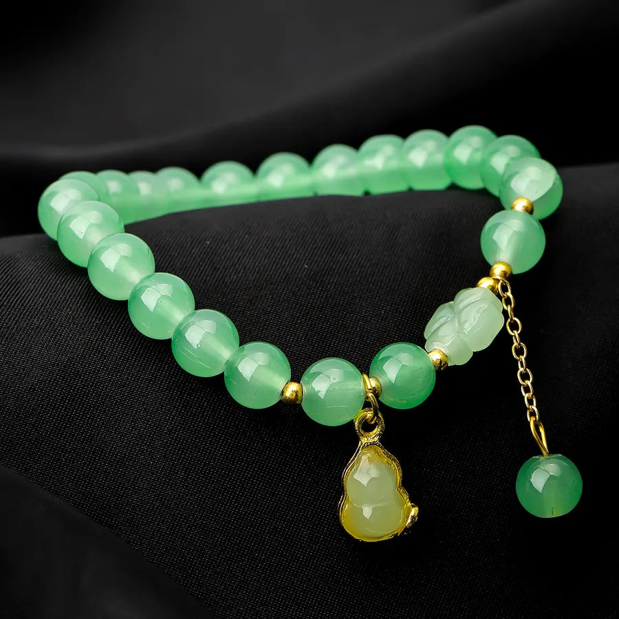 Elegant Classical Four Leaf Clover Butterfly Alloy Glass Beaded Bracelets Wholesale