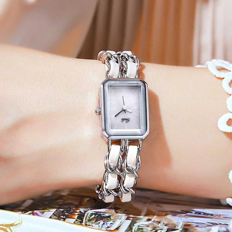 Casual Color Block Jewelry Buckle Quartz Women's Watches