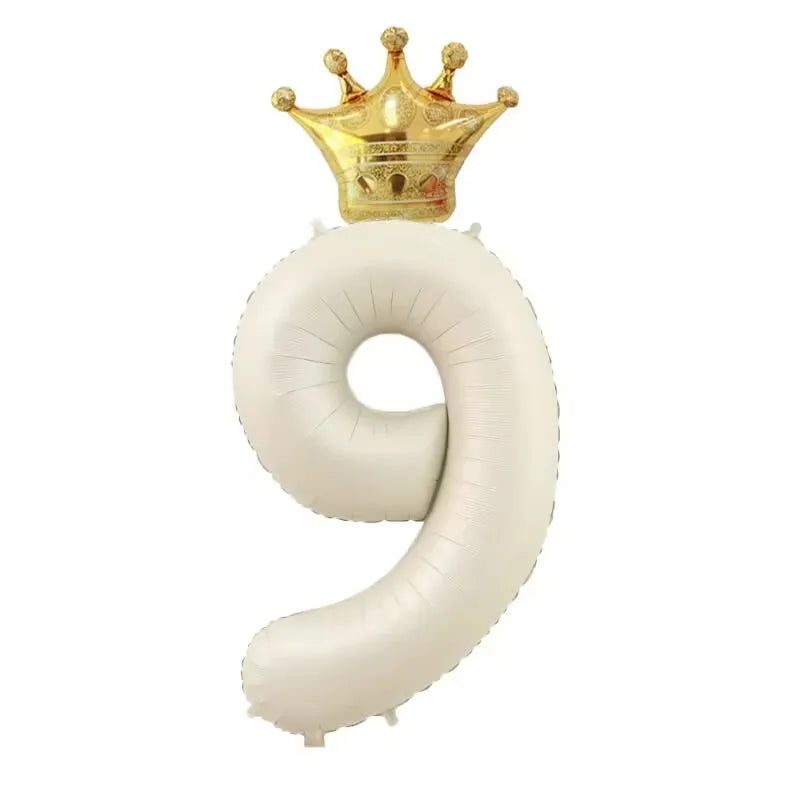 cute sweet number aluminum film birthday balloons