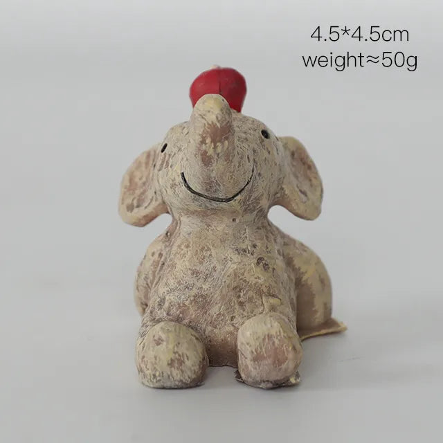 cute cartoon resin ornaments artificial decorations