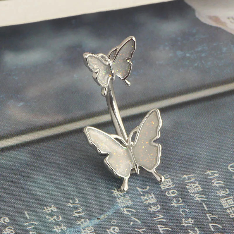1 Piece Belly Rings Simple Style Classic Style Solid Color 304 Stainless Steel Plating Belly Rings