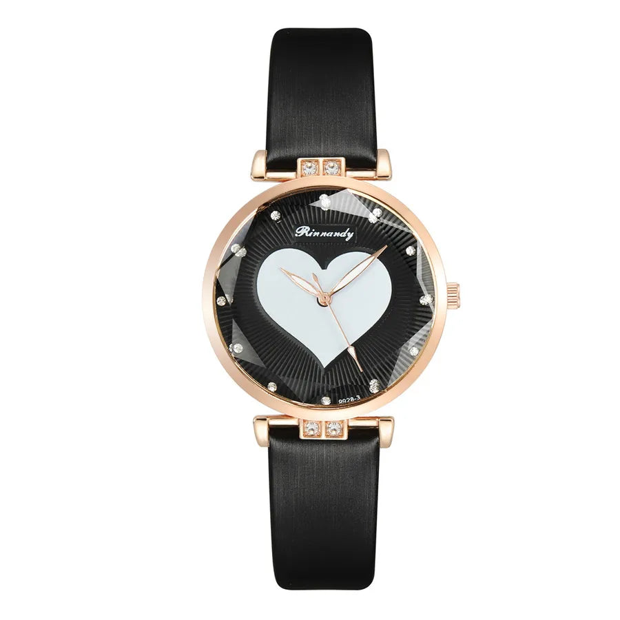 casual round buckle quartz women's watches