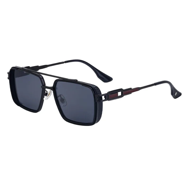 Retro Classic Style Square Pc Square Full Frame Men's Sunglasses