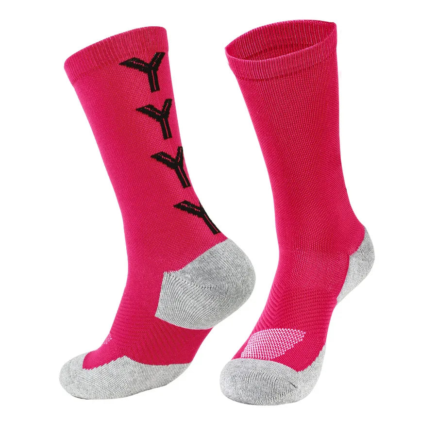men's sports geometric cotton jacquard crew socks a pair