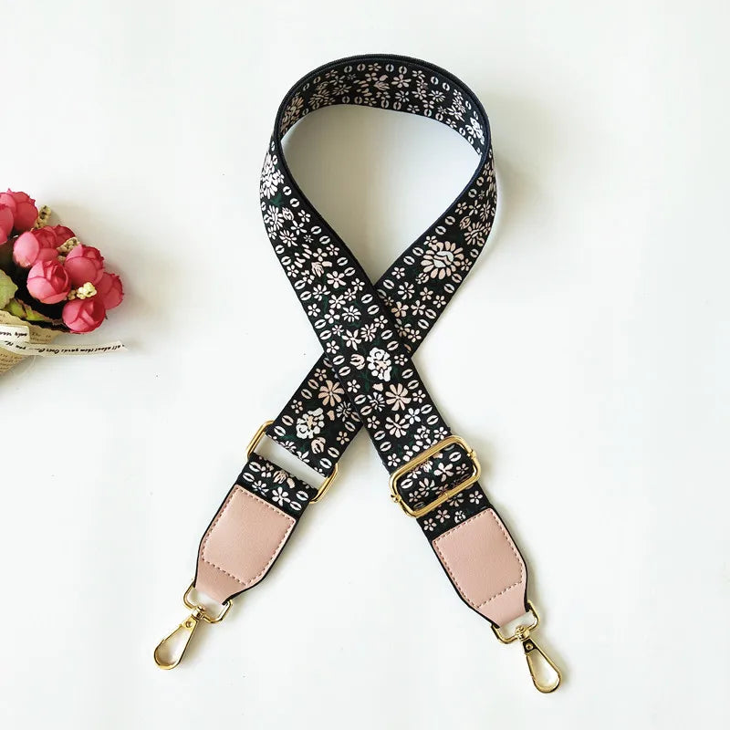 new flower shoulder accessories adjustable shoulder messenger women's bag strap