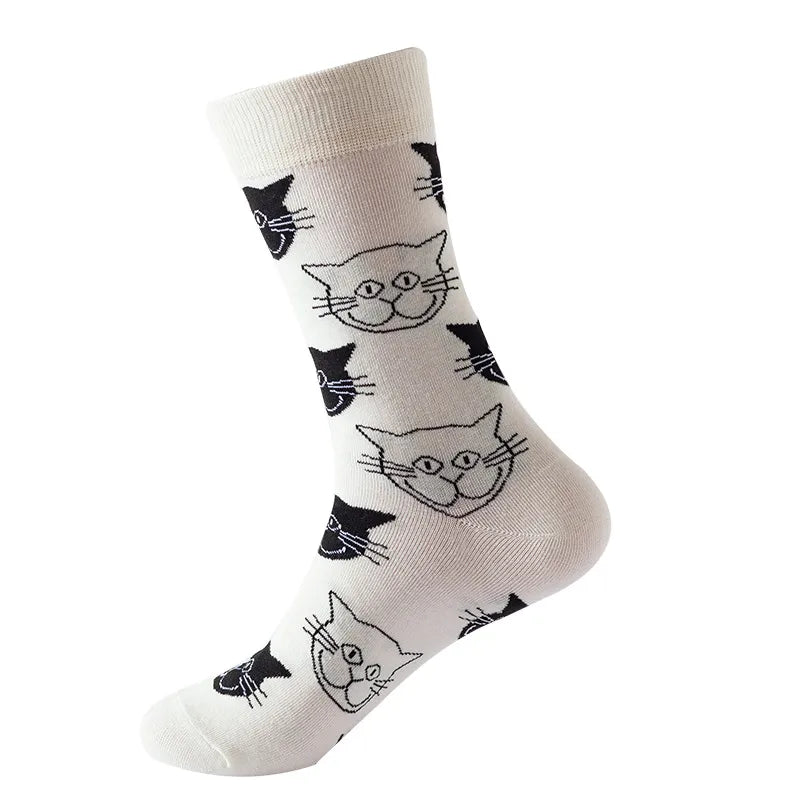 unisex sports cartoon nylon cotton jacquard ankle socks 1 piece