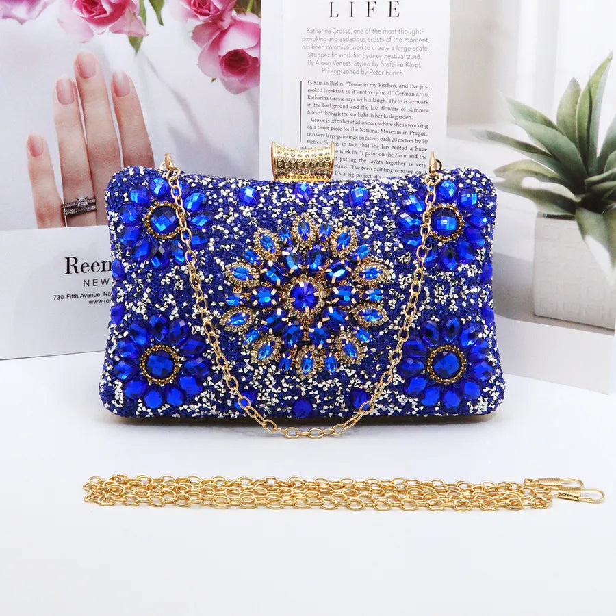 New Shining Sun Drill Box Evening Bag Banquet Bag Gift Bag Evening Bag Chain Bag Evening Bag