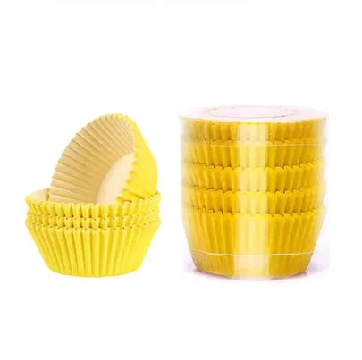 Simple Style Rainbow Heart Shape Solid Color Anti-oil paper Bakeware cake cups