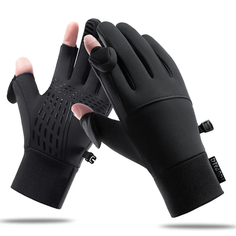 Cycling gloves winter Q9063 Waterproof warm velvet touch screen windproof motorcycle fitness outdoor sports gloves