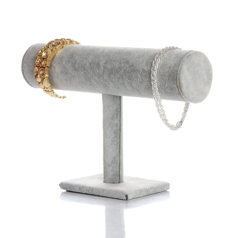 Velvet Jewelry Display Stand Single Layer Bracelet Flower Headband Hairband Shop Rack Artistic Style PP Material Jewelry Holder