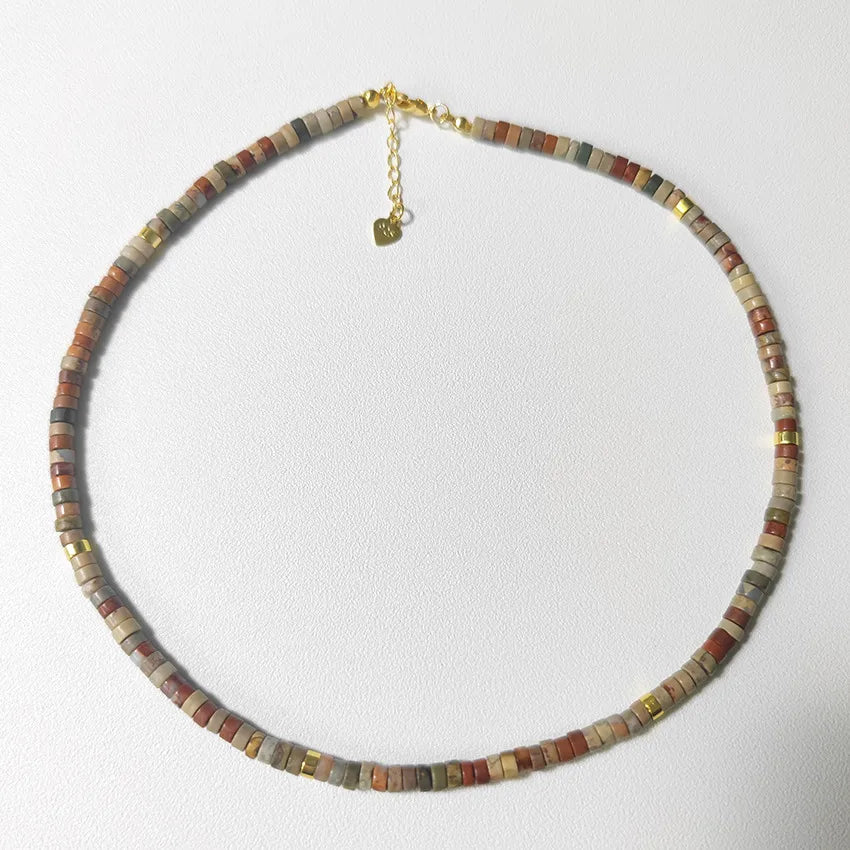 Simple Style Classic Style Round natural stone Necklace In Bulk