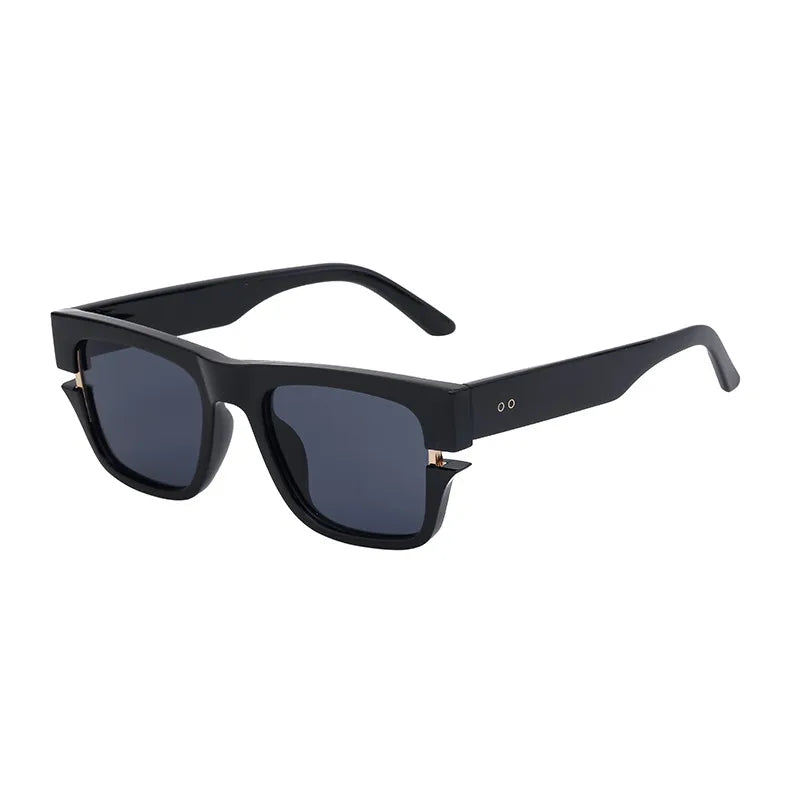 Vacation Solid Color Tac Gradient Tinted Lenses Square Full Frame Men's Sunglasses