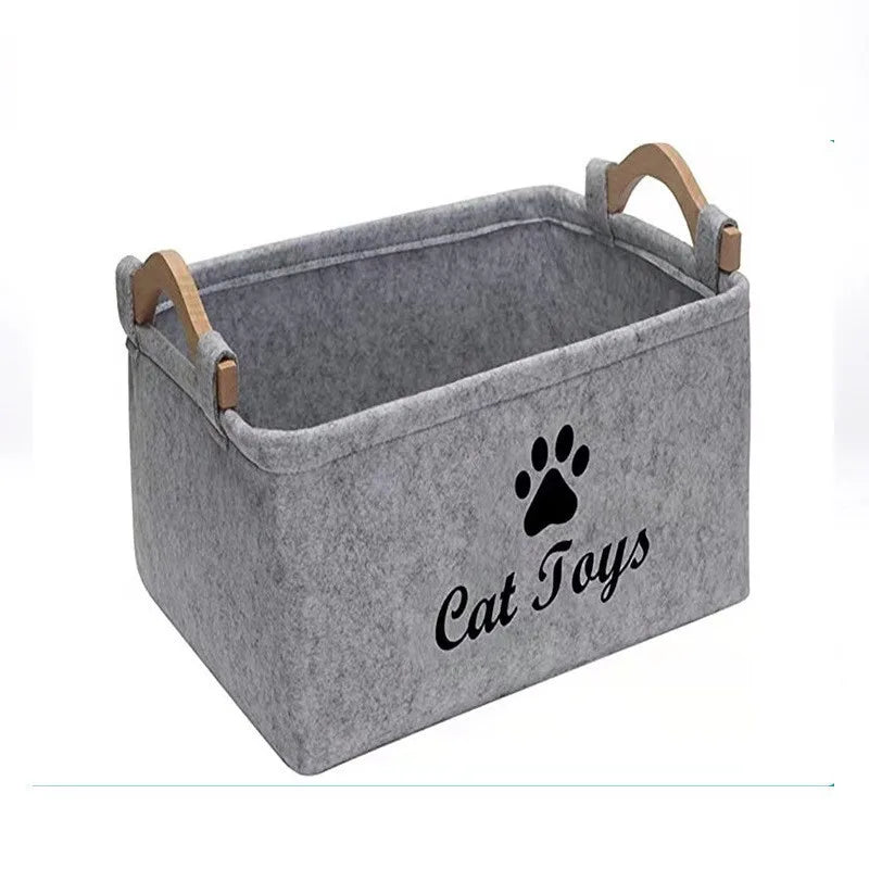 Factory direct dog toy felt storage box home storage basket  sundries dirty clothes storage bag storage basket