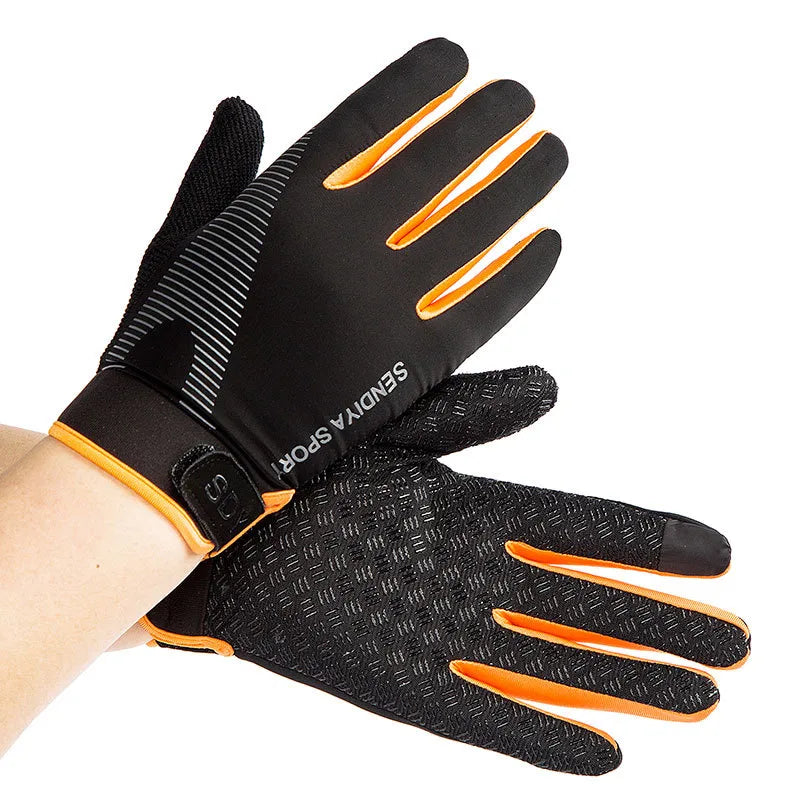 Summer Riding Gloves All Men and Women Thin Breathable Touch Screen Outdoor Sports Mountaineering Fitness Mountain Ice Silk Gloves