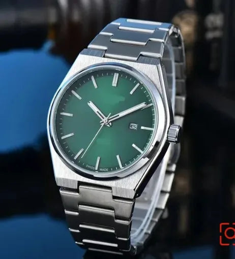 Business Classic Style Color Block Solid Color Horseshoe Buckle Quartz Men's Watches