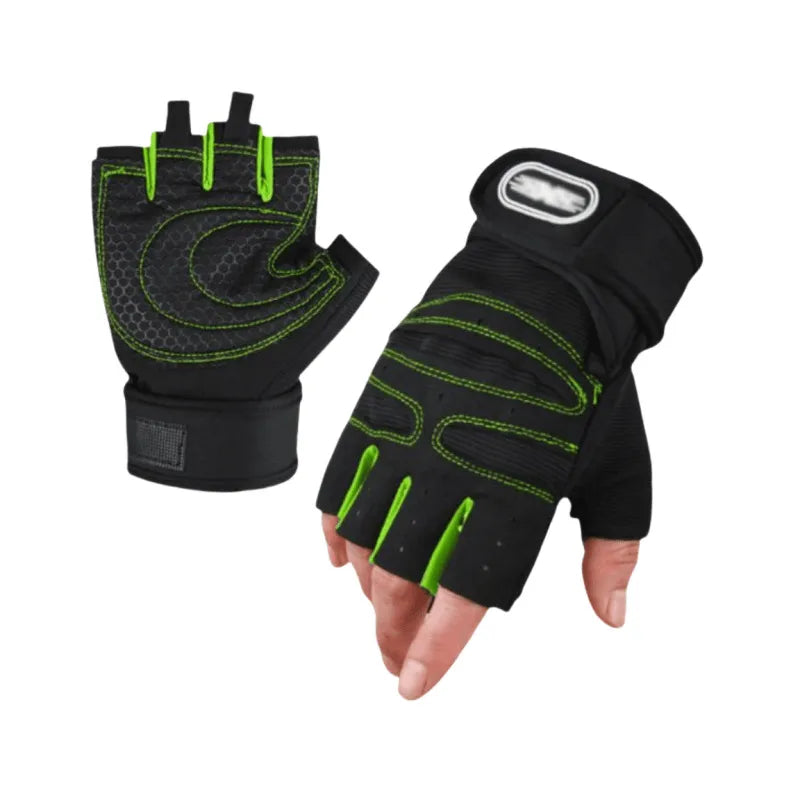 New Protective Anti-slip Wrist Barbell Riding Sports Fitness Half-finger Gloves Men's and Women's Equipment   Gloves