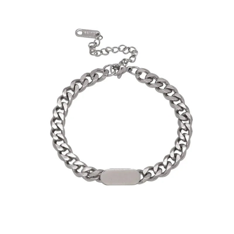 punk geometric copper men's bracelets