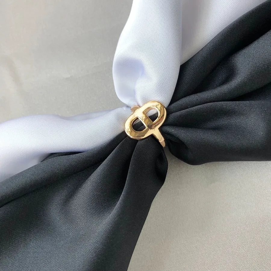 Sweet Flower Alloy Women's Scarf Ring