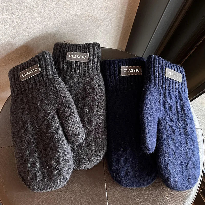 Men's Simple Style Letter Gloves